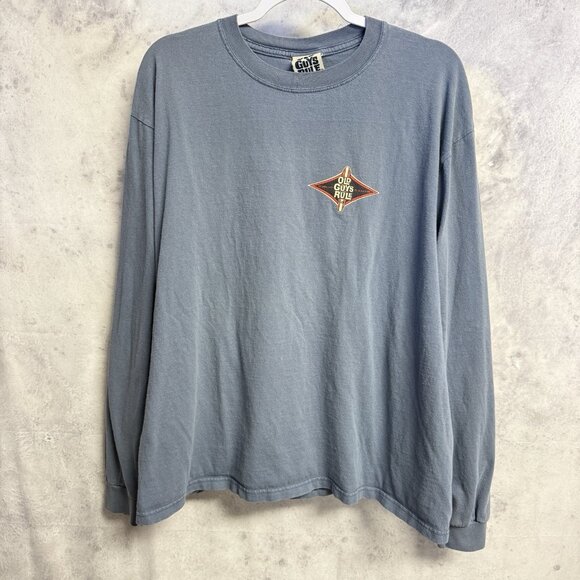 Vintage Old Guys Rule T Shirt Mens XL 22.5x26.5 Y2K Long Sleeve Surf Surfing - Picture 3 of 9